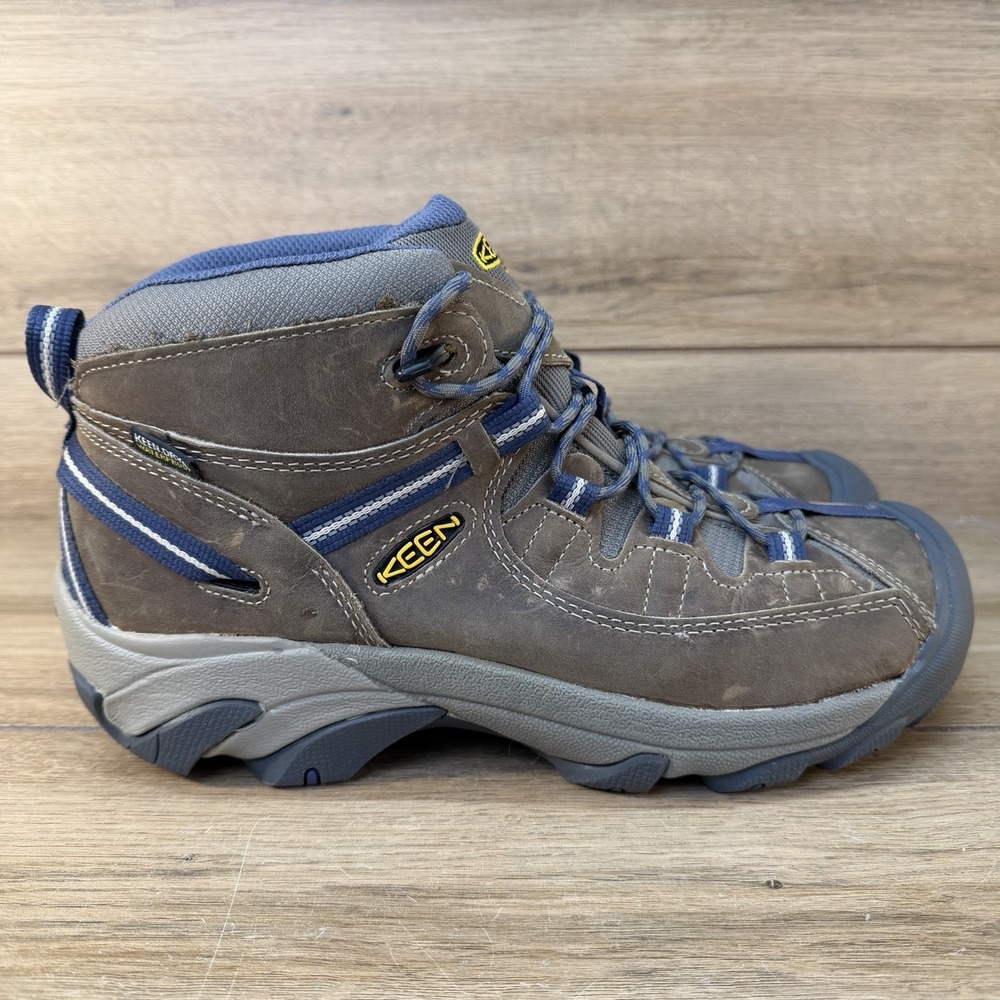 KEEN 1016581 Women's‎ Targhee II Mid WP Goat/Crown Blue Hiking Shoe Size 11W